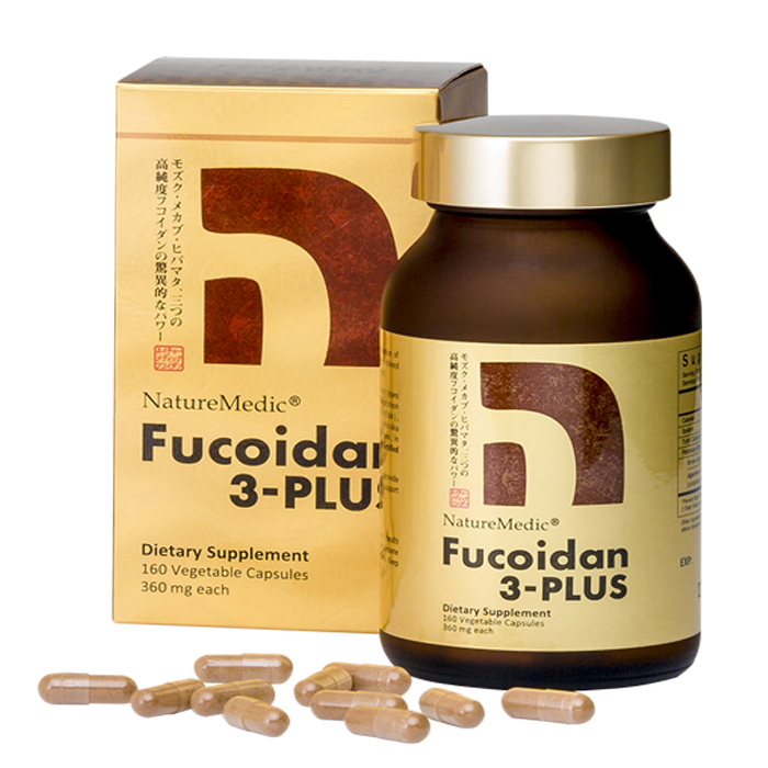 NatureMedic Fucoidan 3 Plus - hỗ trợ điều trị ung thư, hộp 160 viên